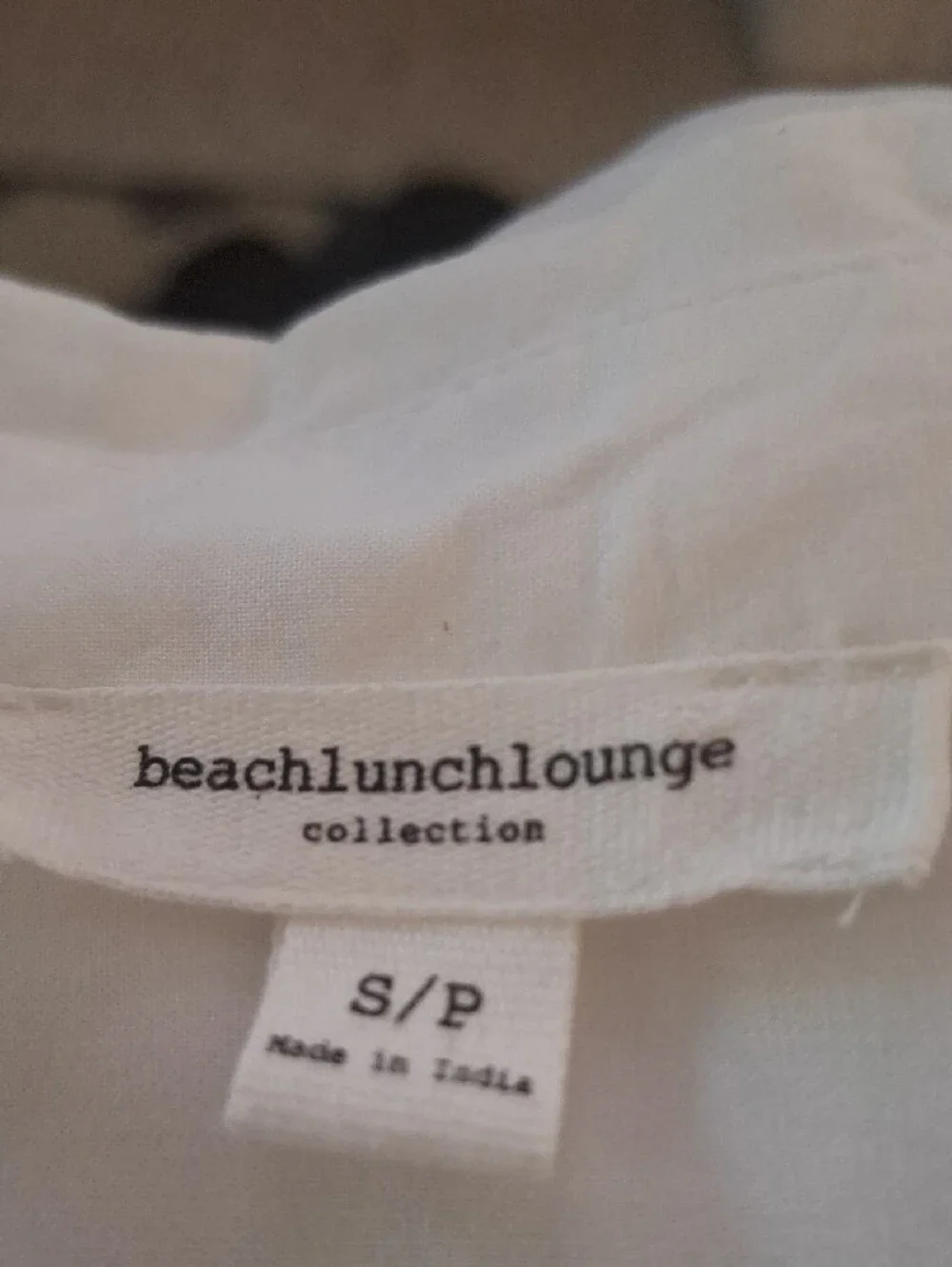 Beachlunchlounge White Lightweight Button-Down Classic Shirt Size Sp
